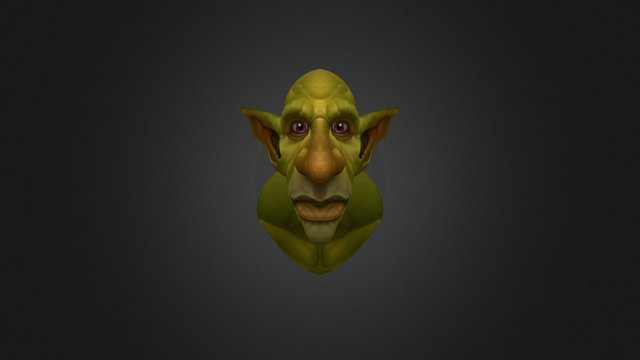 Goblin Head 3D Model
