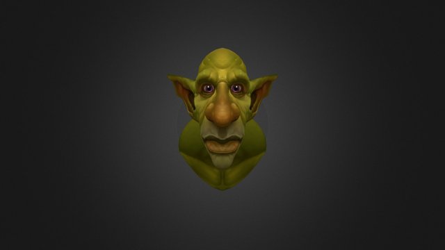 Goblin Head 3D Model