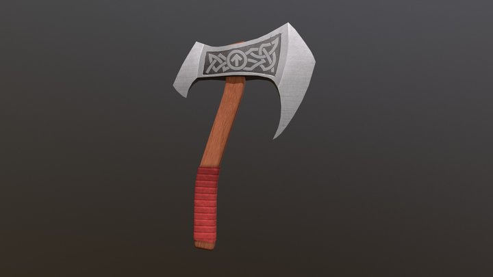 Warrior's Throwing Axe 3D Model