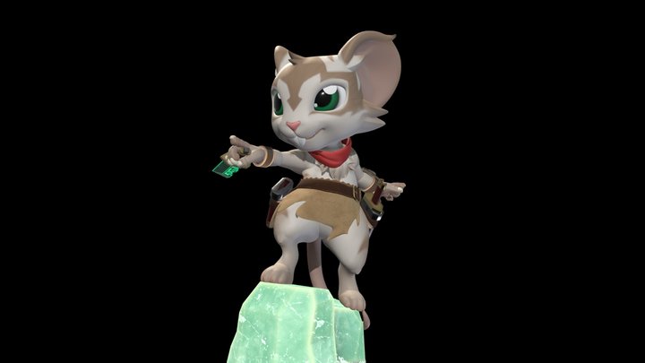 Mouse Warrior 3D Model