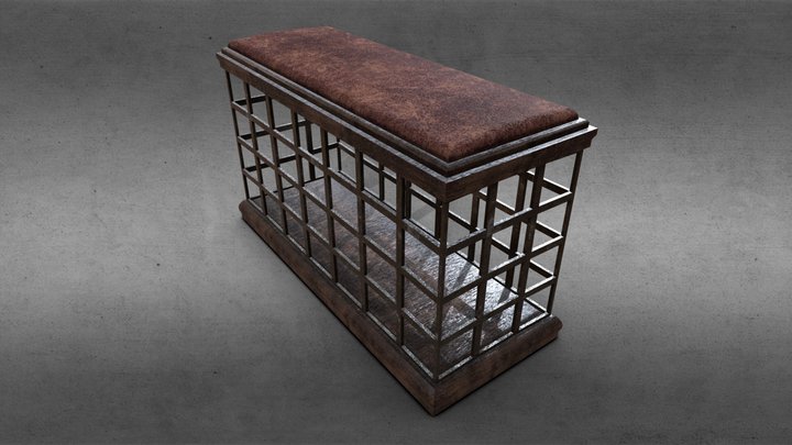 Dungeon Cage Bench 3D Model