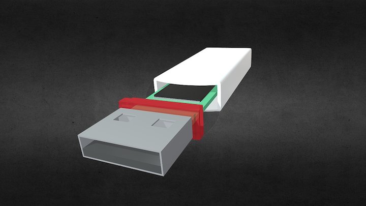 Flash Drive 3D Model