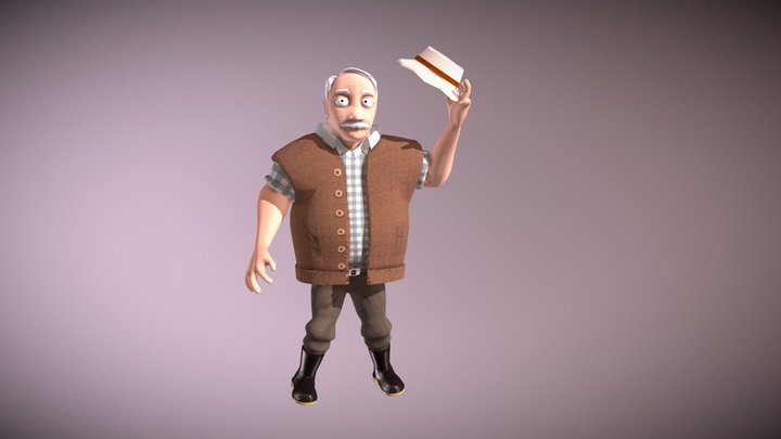 Abuelo Campesino 3D Model