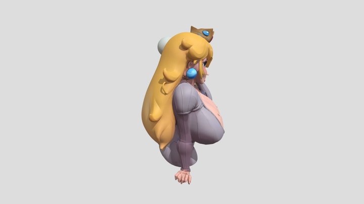 Princess peach 3d model 3D Model