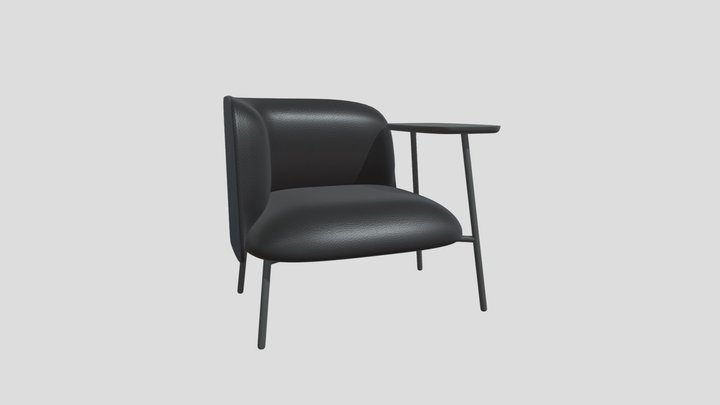 Chair With Table 3D Model
