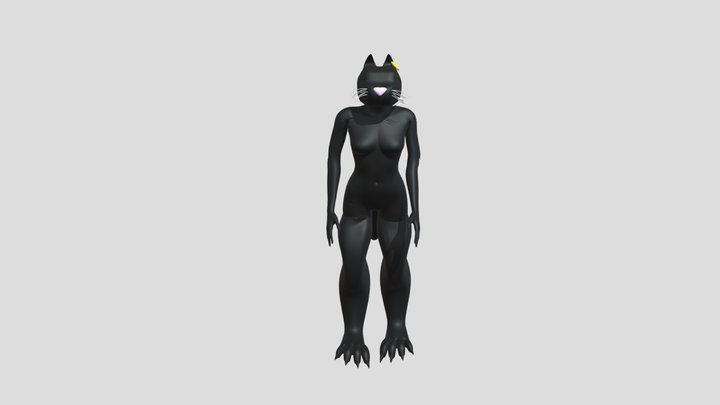Bastet_ Character Run 3D Model