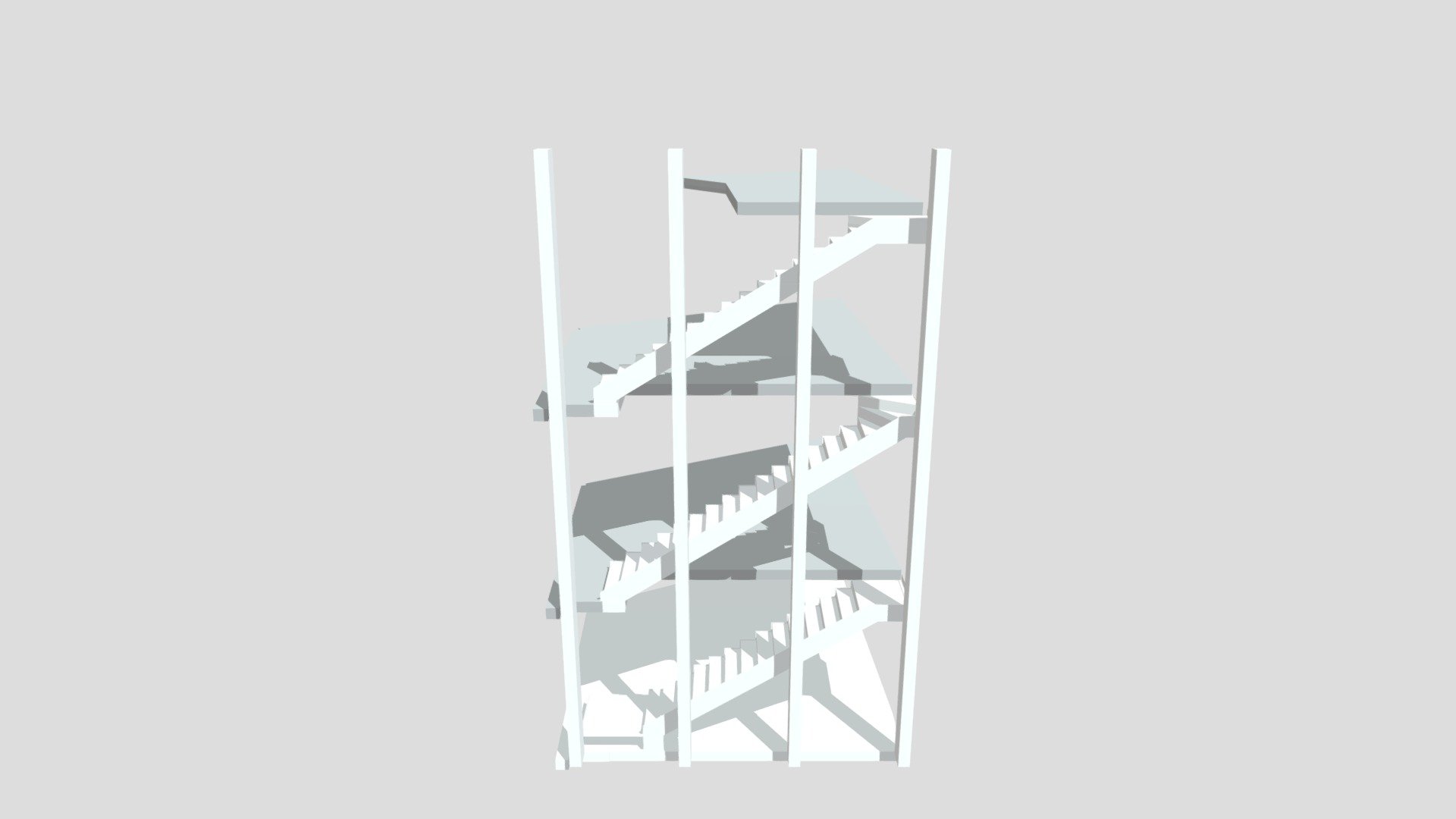 Modelação Escada - 3D model by Prado Engenharia (@PradoEngenharia.Lucas ...
