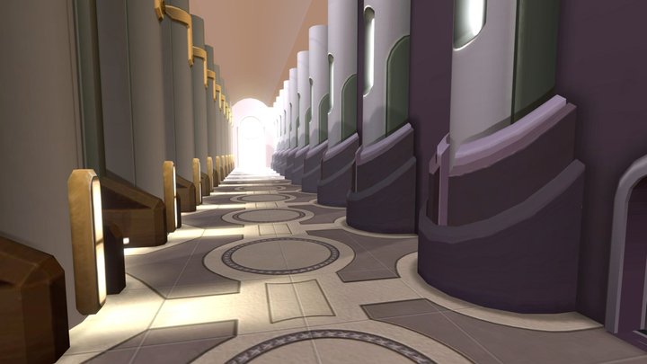 SW Corridor02 (done on a phone with Spacedraw) 3D Model