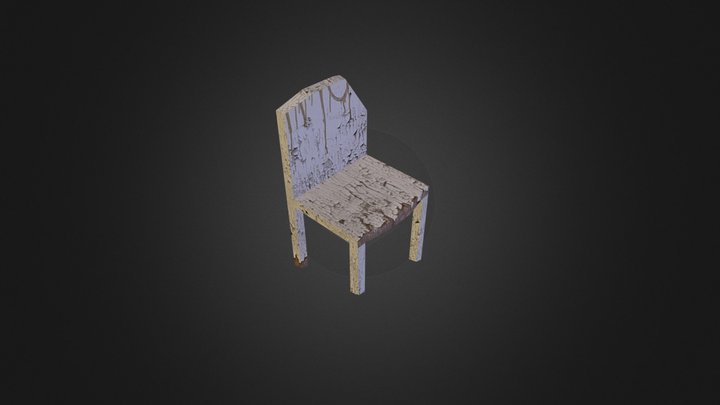 3Ds Max Broken chair 3D Model