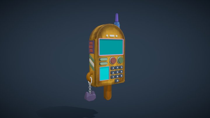 Popsicle Walkie Talkie 3D Model