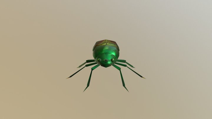 Sagra buqueti (The Frog Legged Beetle) 3D Model