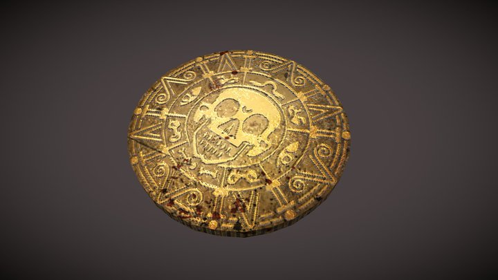 Pirate Coin 3D Model