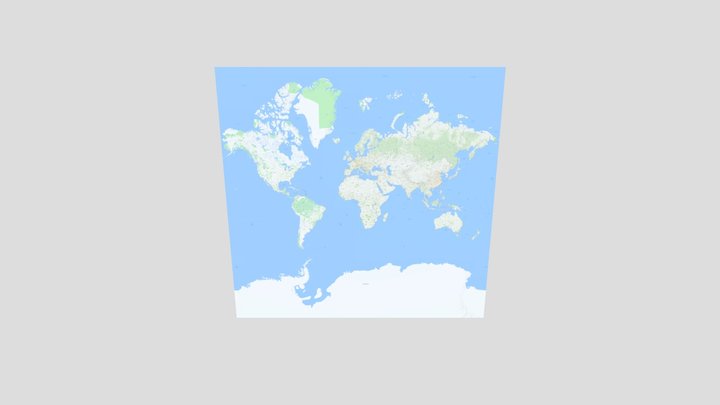 Google Maps (Map Of The World) 3D Model