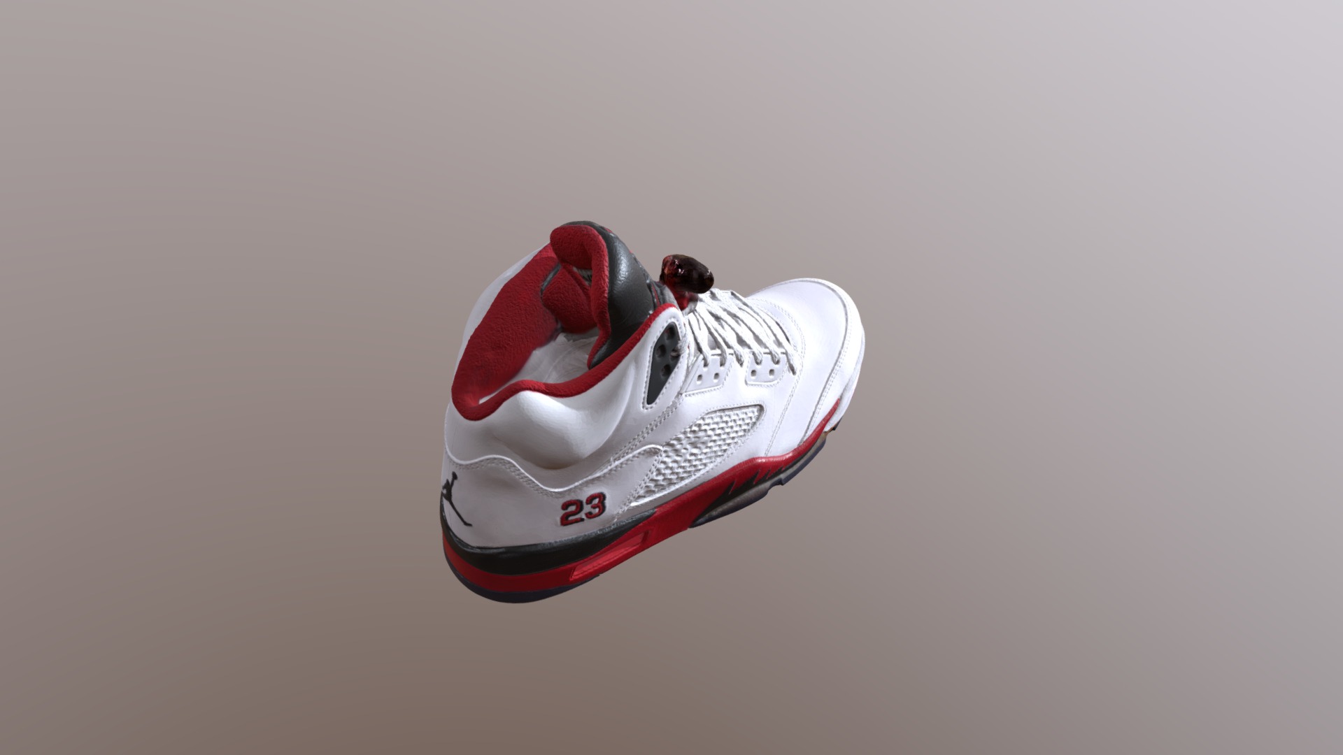 3D model New Jordan 1 - This is a 3D model of the New Jordan 1. The 3D model is about a person wearing a shoe.