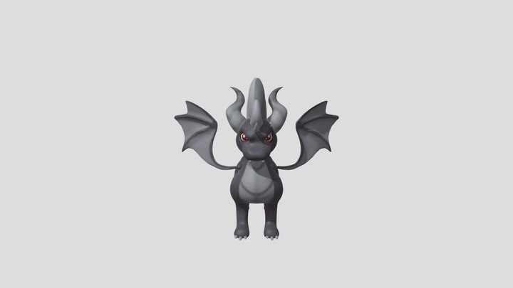 Dark Spyro Final Art 207 3D Model