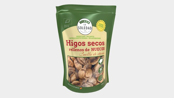 Higos secos con nueces 3D Model