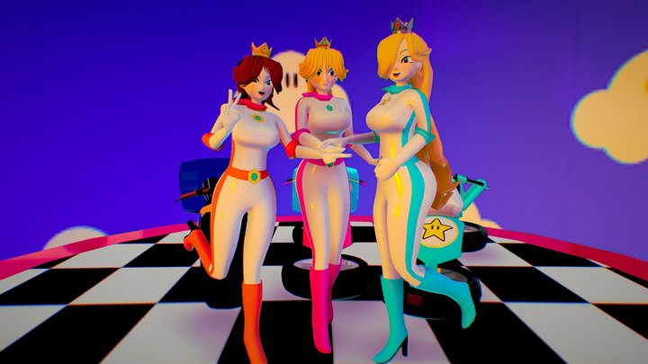 👑 Princess karts👑 3D Model
