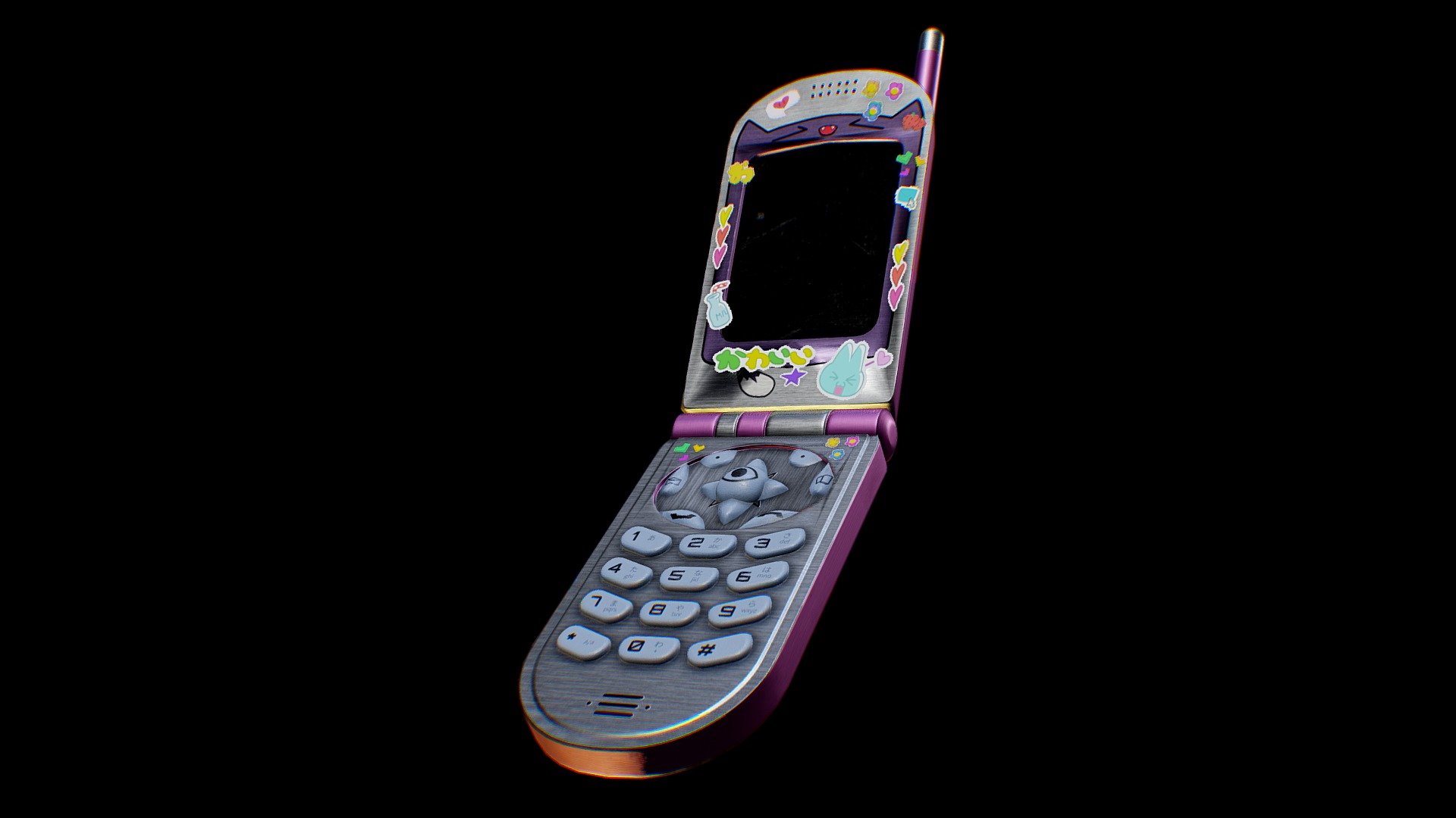 Cute Flip Phone - Download Free 3D model by Kevin Perlado (@shawn
