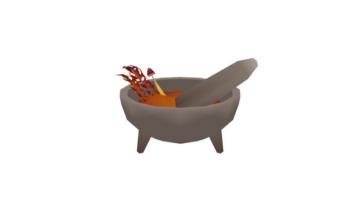 Mortar and Pestle 3D Model