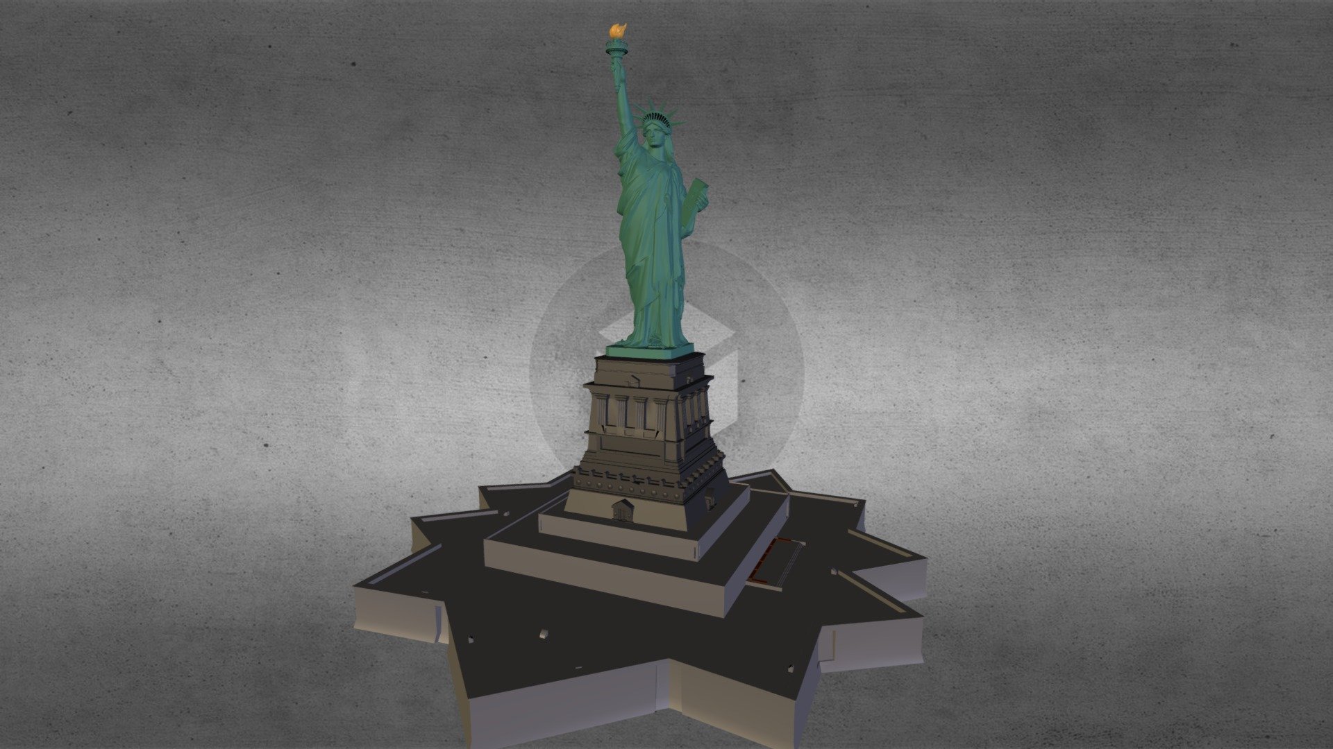 Statue of Liberty 3d model