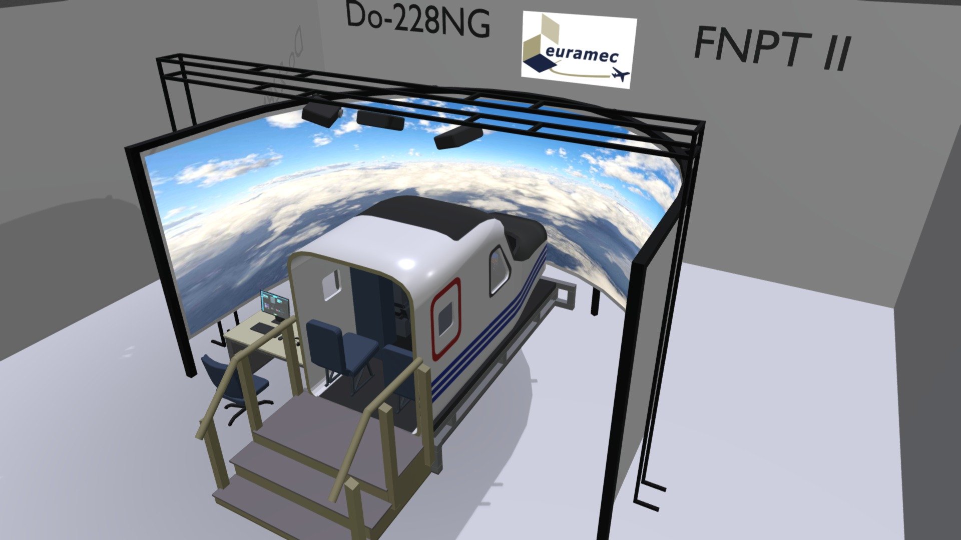 Euramec's Dornier DO-228 NG FNPT II Flight Sim - 3D Model By Euramec ...