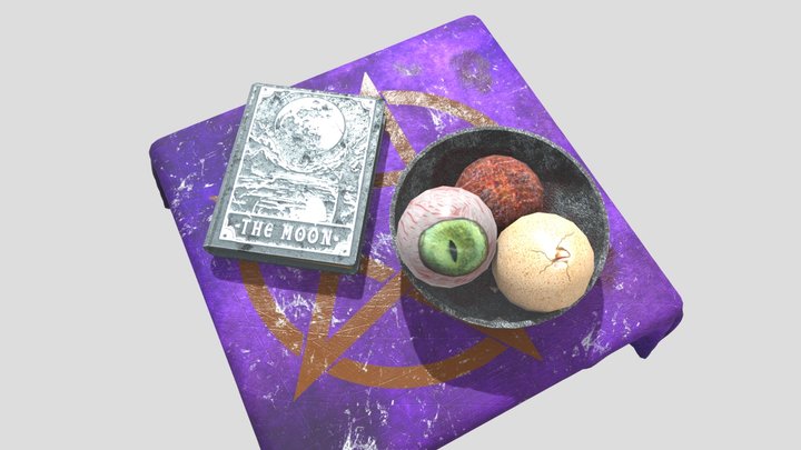Witch's table - still life 3D Model
