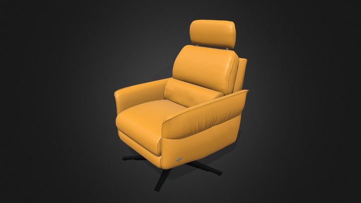 Leather sofa 3D Model