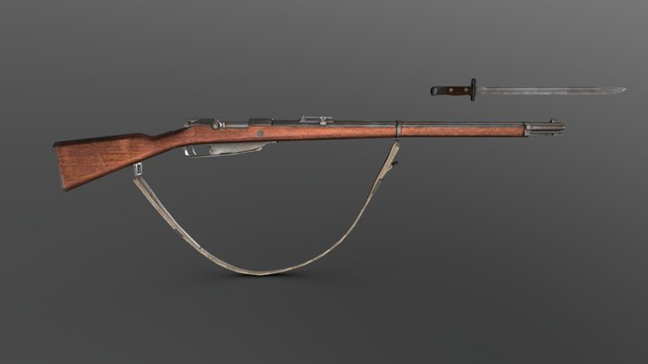 汉阳造步枪 3D Model