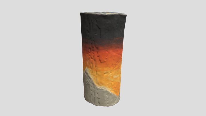 Fire_ Cup_textured_mesh_medpoly_obj 3D Model