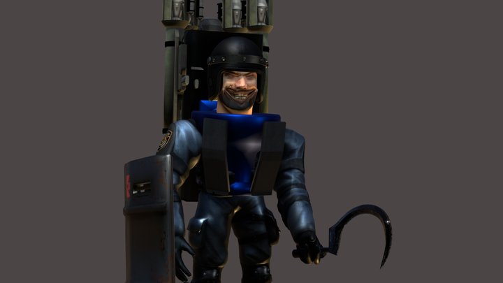 scythe toilet 3D Model