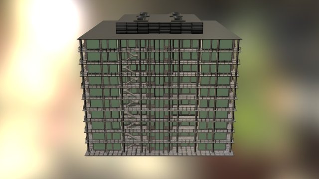 Building_Low_Res_SketchUp 3D Model