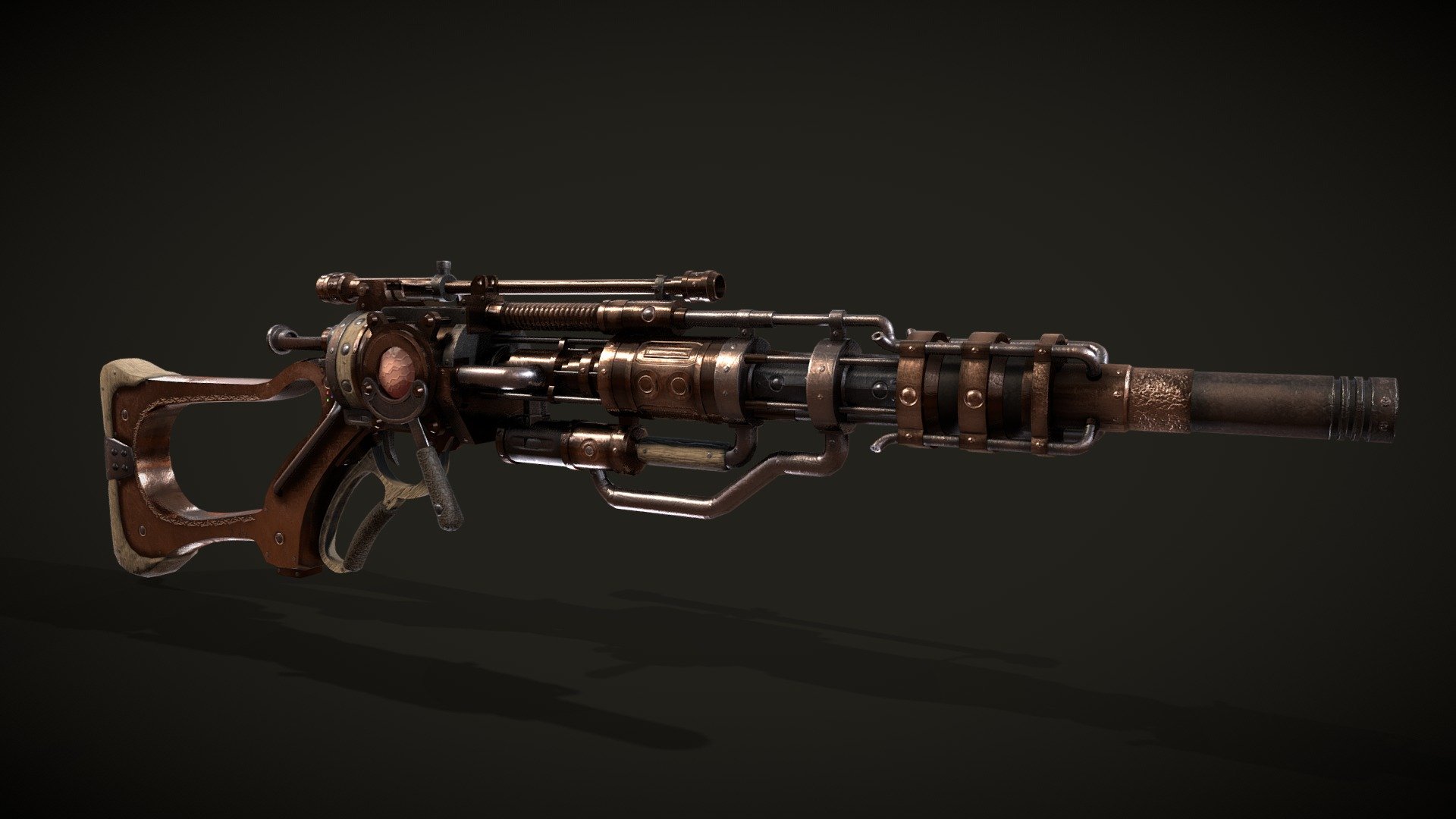 Gold Rifle - Buy Royalty Free 3D model by SnowyTrain [5974f7e ...