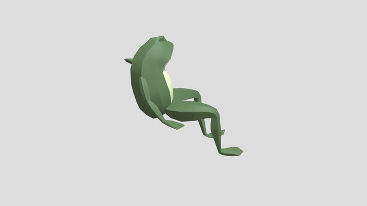 lowpoly frog 3D Model
