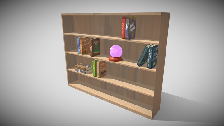 Shelf Books Lamp 3D Model
