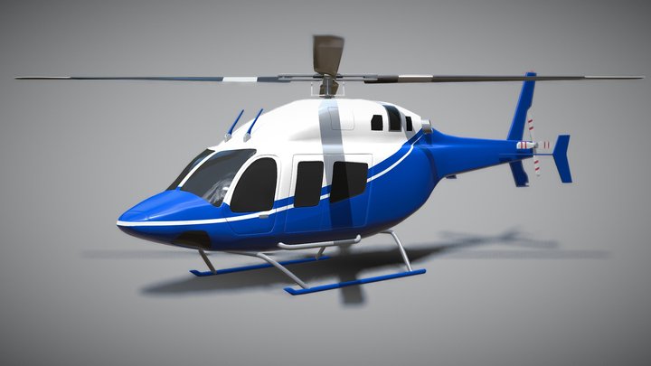 Bell 429 helicopter 3D Model