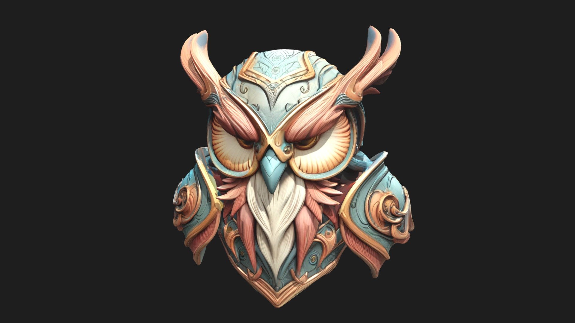 Fantasy armored Owl - 3D model by Ahmed Ragab (@Ahmed_Ragab90) [5979390 ...