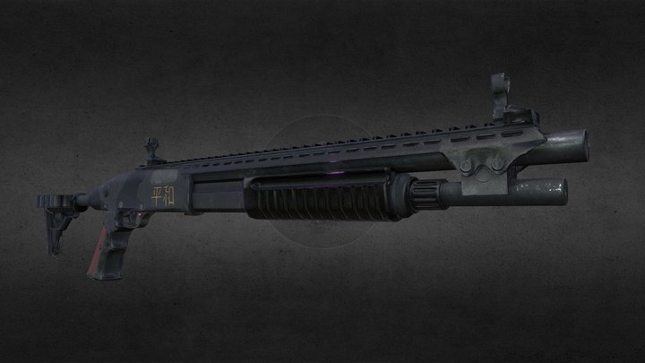 PeaceMaker - Tactical Shotgun 3D Model