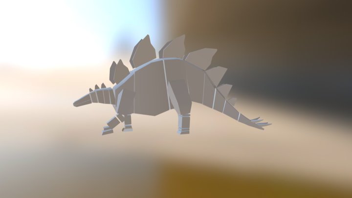 Stegosaurus Walking 3D Model