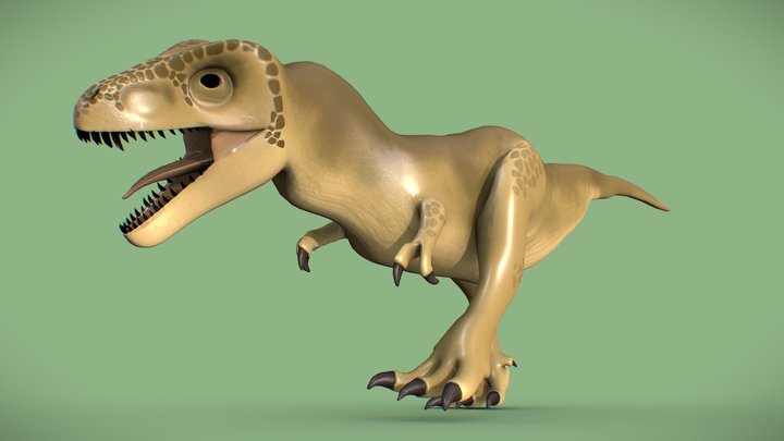 Cartoon Trex – Modello 3D gratuito STL