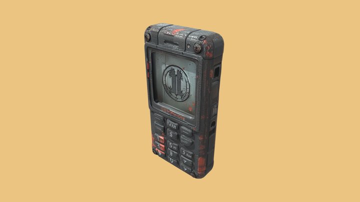 [Tripo3D] Sold Buttons Mobile Phone Cellphone 3D Model