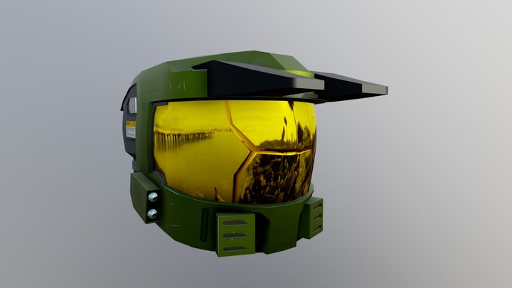 Halo Mark V Helmet 3D Model