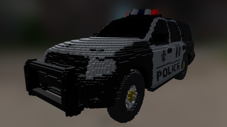 Police SUV Voxel - 3D model by GTBebbo [597d5da] - Sketchfab