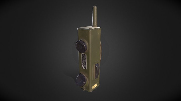 SCR-536 - World War 2 Walkie Talkie 3D Model