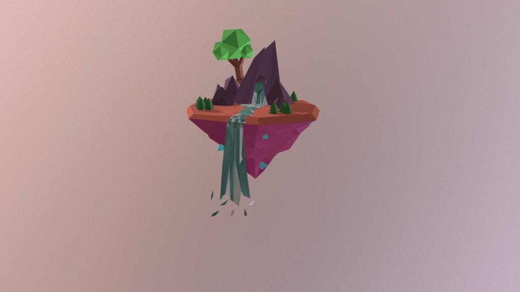 Low Poly Island - 3D model by Steve Bové (@Steve27) [597f572] - Sketchfab