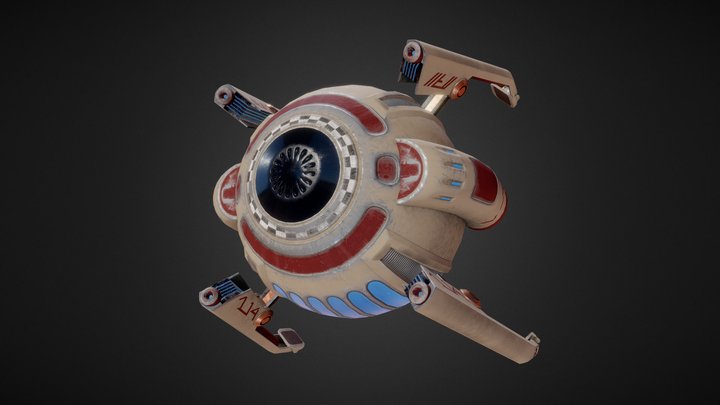 Bubble Ship 3D Model