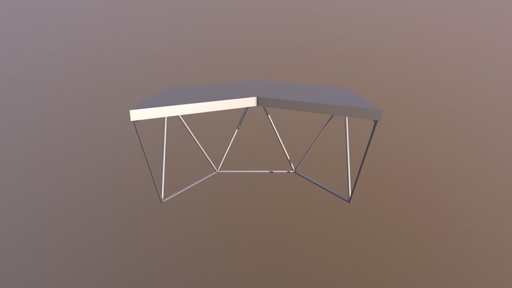 Стол 60мм 2 0 3D Model