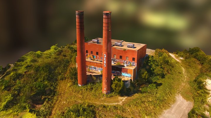 Abandoned Midget Town Incinerator  -RAWscan – Kostenloses 3D-Modell STL
