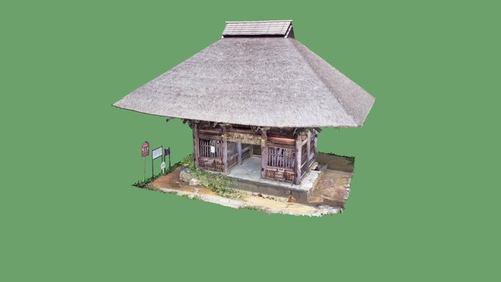 仁王門（NIOUMON） 3D Model