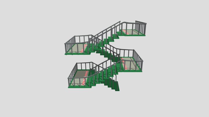 Fnaf security breach stairs 3D Model