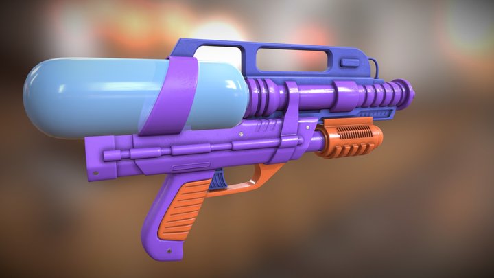 Water gun 3D Model